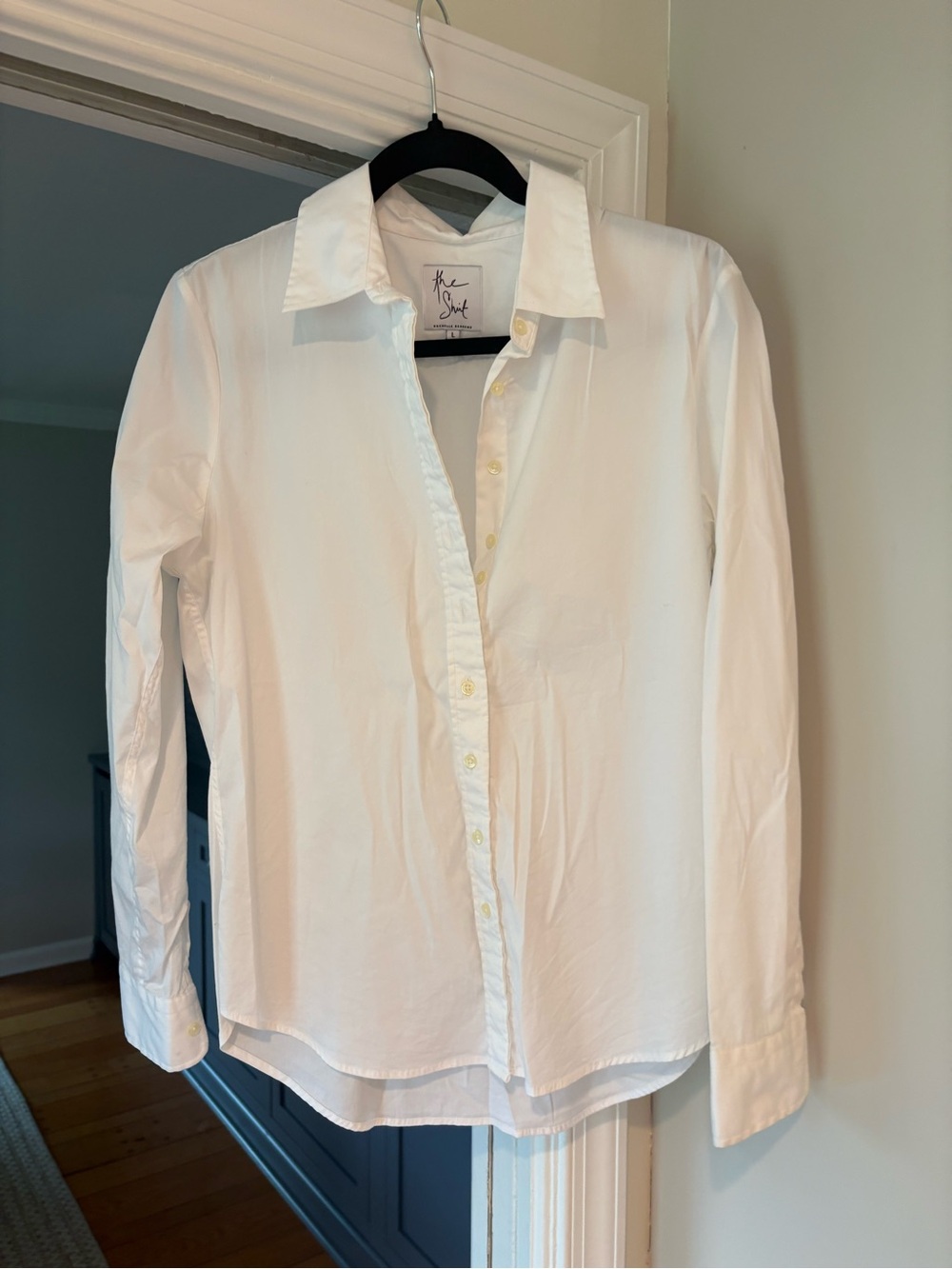 The Shirt by Rochelle Behrens White Button-Down Shirt